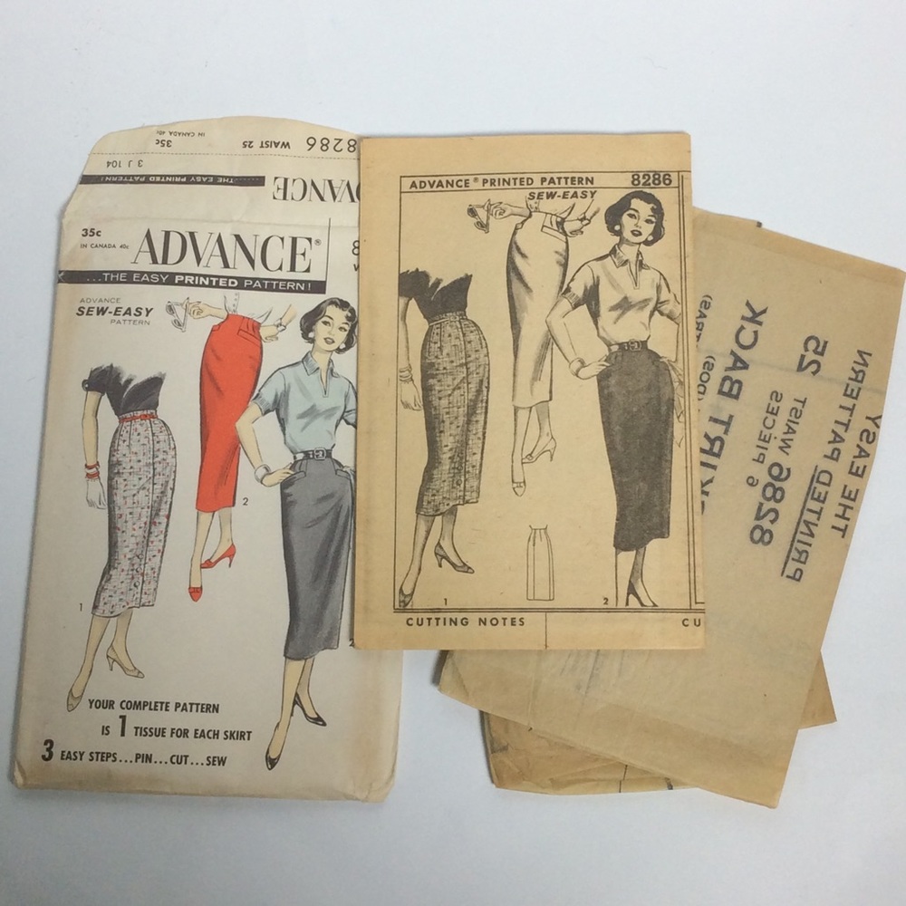 Vtg Sewing Pattern Advance 8286 Women’s Skirt - image 7